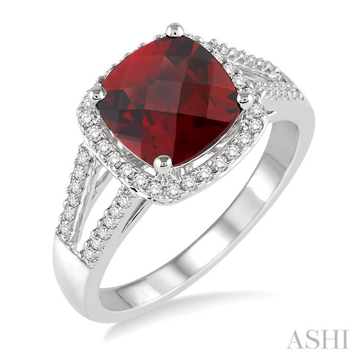GEMSTONE & DIAMOND RING