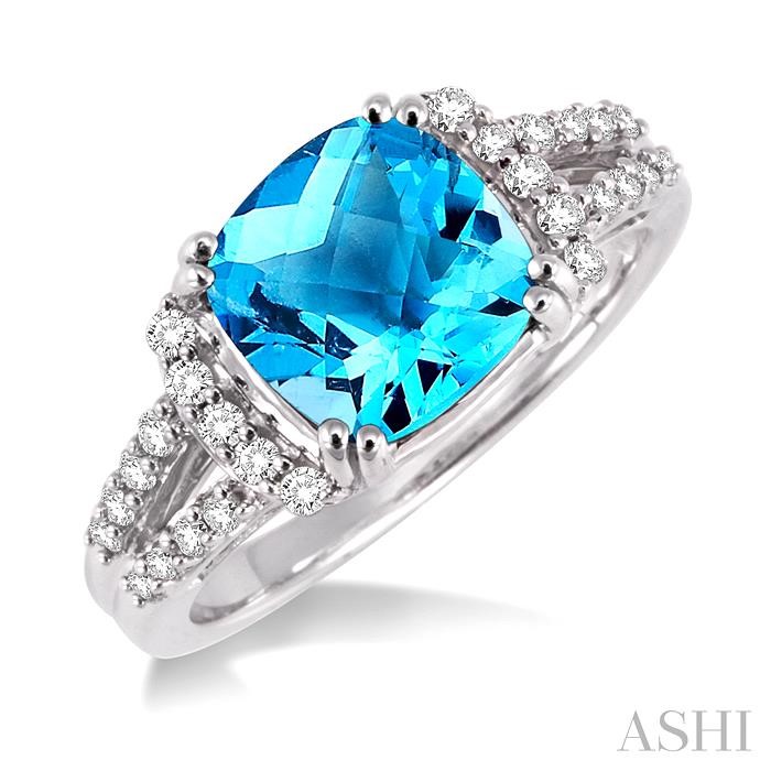 GEMSTONE & DIAMOND RING