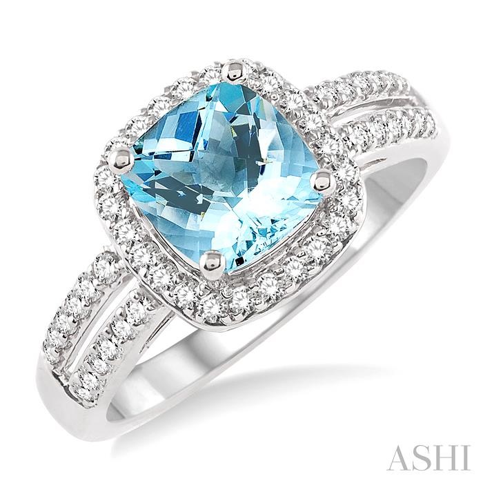 GEMSTONE & DIAMOND RING