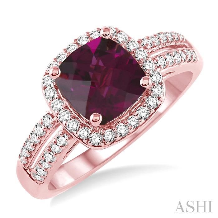 GEMSTONE & DIAMOND RING