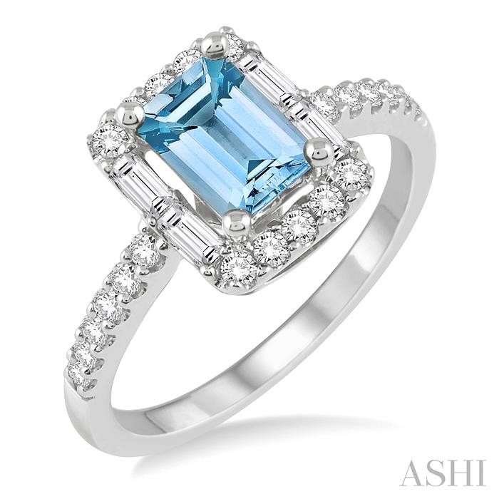 GEMSTONE & DIAMOND RING