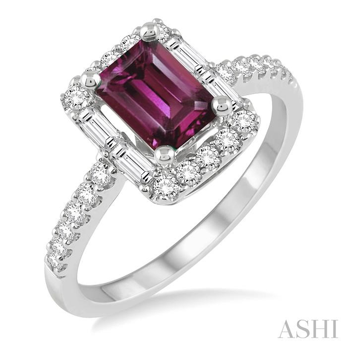 GEMSTONE & DIAMOND RING