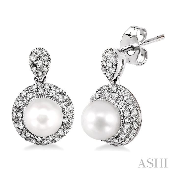 PEARL & DIAMOND EARRINGS