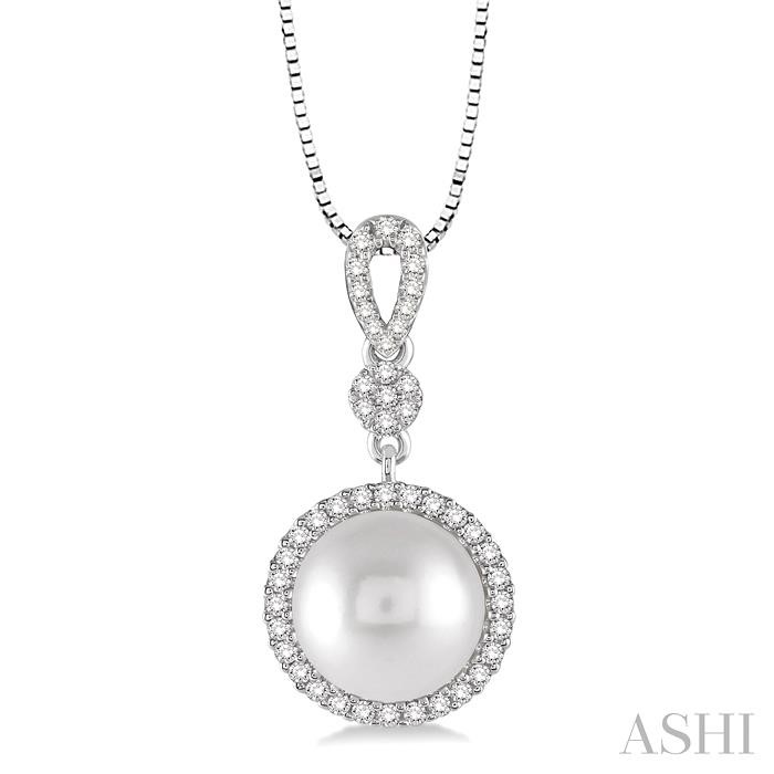 PEARL & DIAMOND FASHION PENDANT