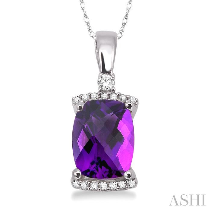 GEMSTONE & DIAMOND PENDANT