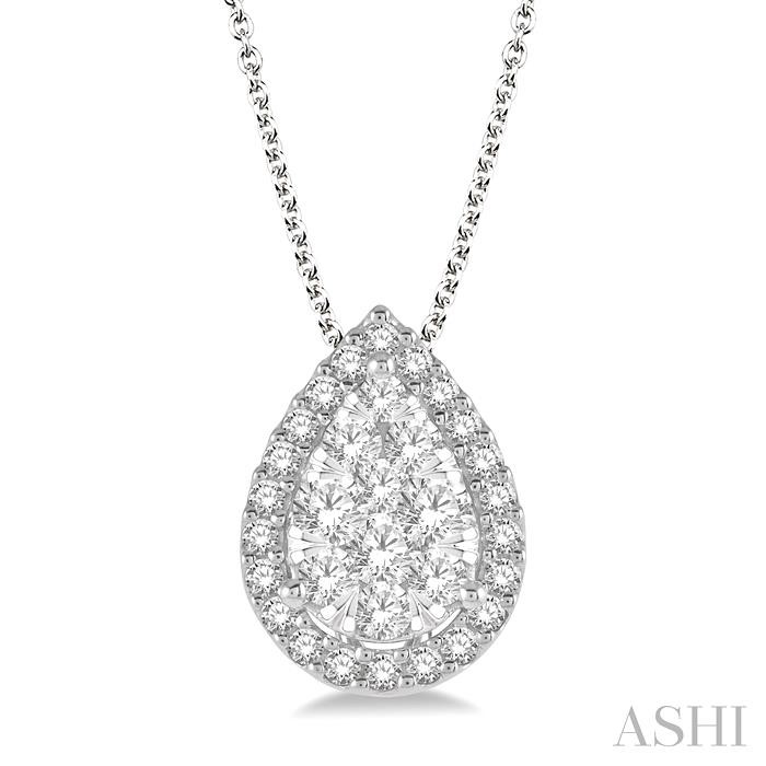 PEAR SHAPE LOVEBRIGHT ESSENTIAL DIAMOND PENDANT