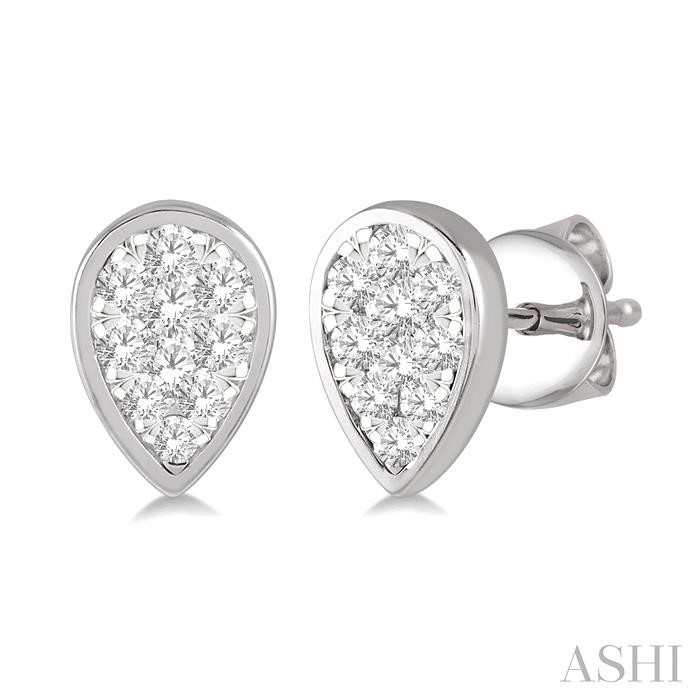 PEAR SHAPE LOVEBRIGHT ESSENTIAL DIAMOND EARRINGS