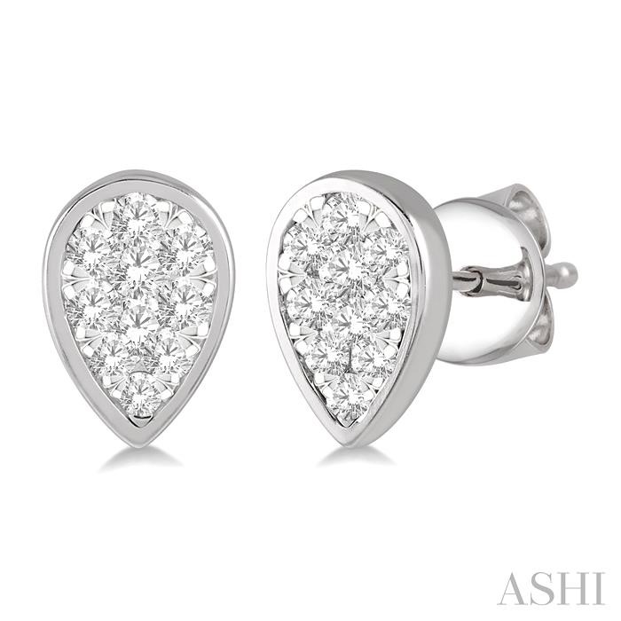 PEAR SHAPE LOVEBRIGHT ESSENTIAL DIAMOND EARRINGS